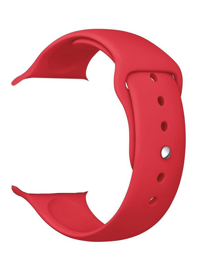 Generic - Silicone replacement Band  For Apple Watch 42mm Red - Image 1