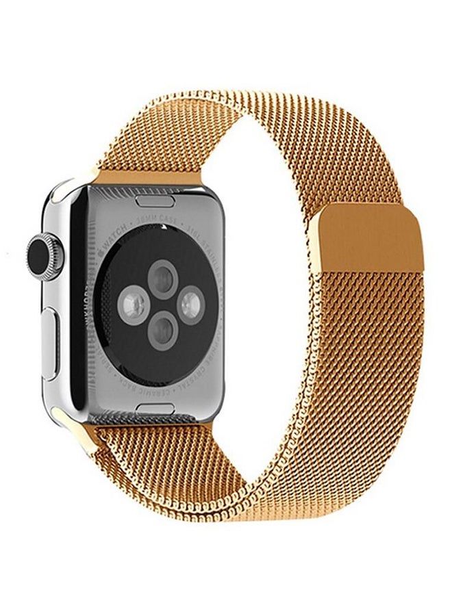 Generic - Milanese Loop Band Strap For Apple Watch Gold - Image 1