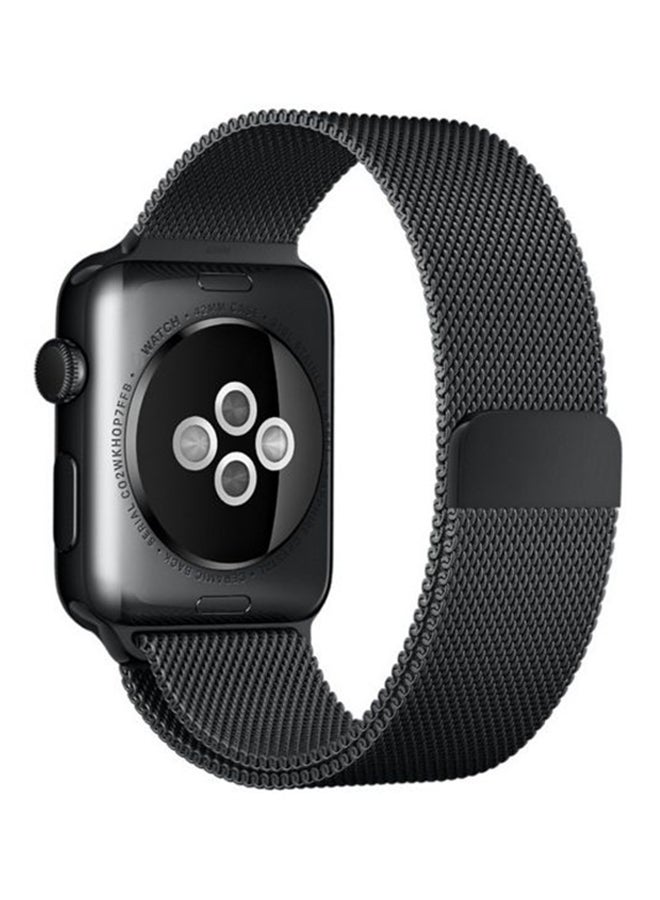 سوار بديل بقفل مغناطيسي أسود