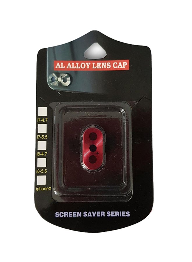 Rear Camera Lens Protection Ring Black/Red