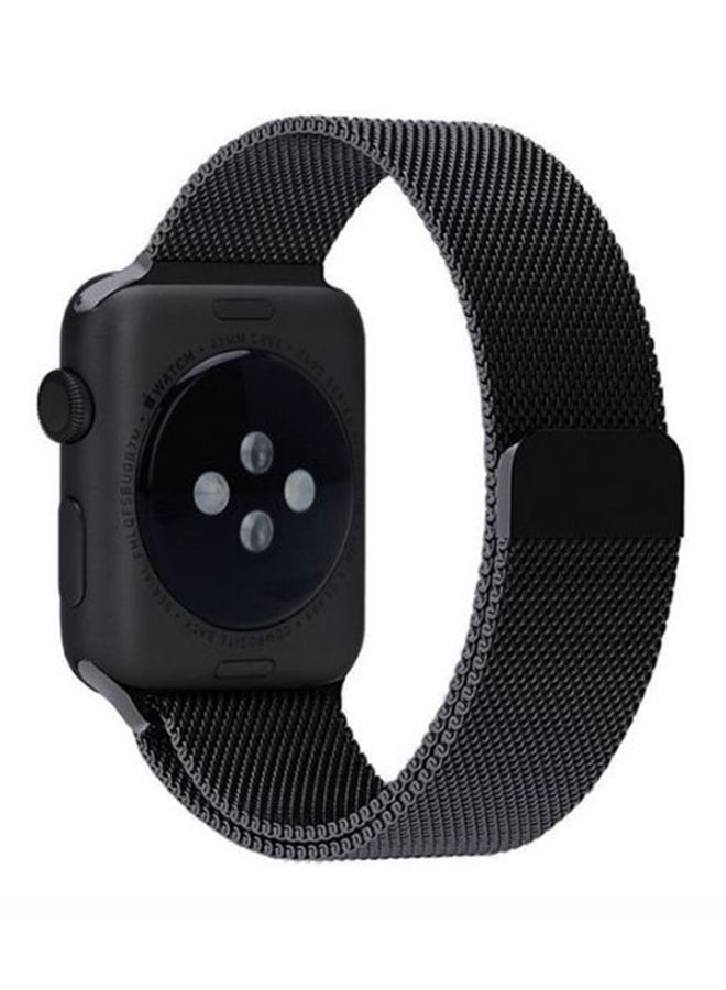 Generic - Milanese Watch Band For Apple Watch With Magnet Black - Image 1