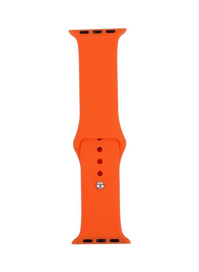 Generic - Replacement Sport Watch Silicone Band For Apple Watch Orange - Image 1