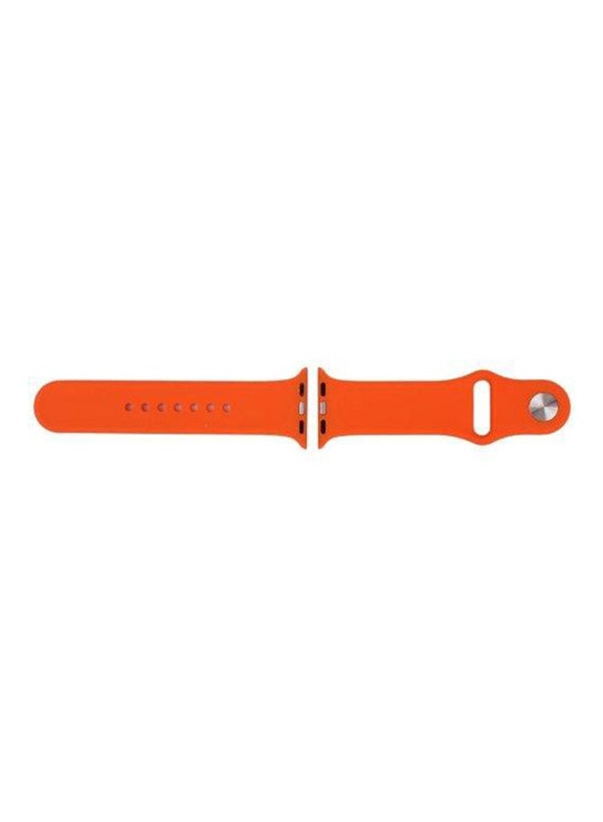 Generic - Replacement Sport Watch Silicone Band For Apple Watch Orange - Image 1