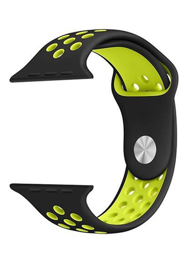 Generic - Replacement Watch Band For Apple Watch Black/Green - Image 1