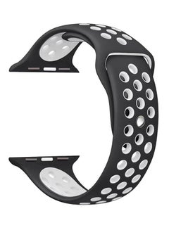 Sport Watch Band For Apple Watch Black/White
