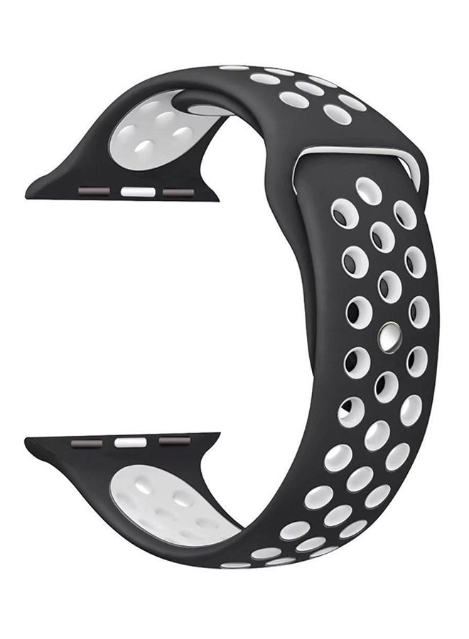 Generic - Sport Watch Band For Apple Watch Black/White - Image 1