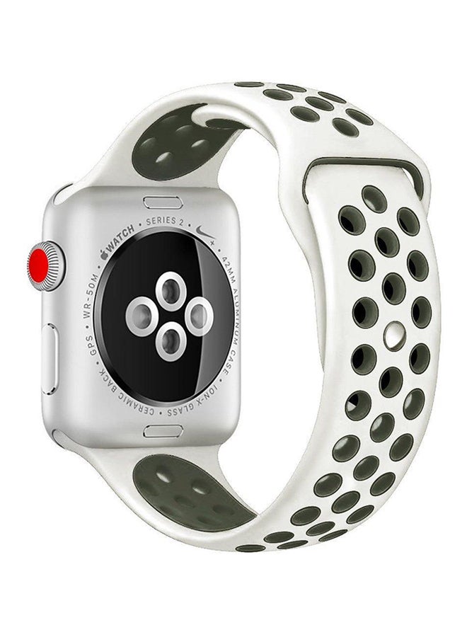 Generic - Sport Watch Band For Apple Watch Black/White - Image 1