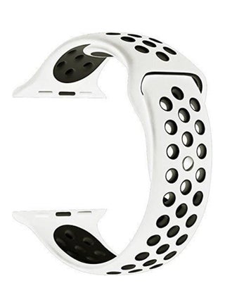 Sport Watch Band For Apple Watch White/Black - v1541216254/N19503001A_1