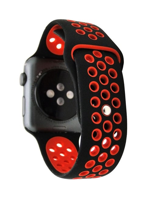 Sport Watch Band For Apple Watch Black/Red