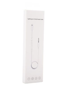 Casni Lightning Port To Aux Jack 3.5 mm Adapter White  - Image 2