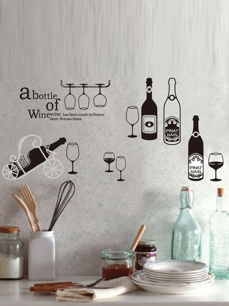 QiaoKai Creative Design Pattern Kitchen Wall Sticker Multicolour 90 x 60cm  - Image 1