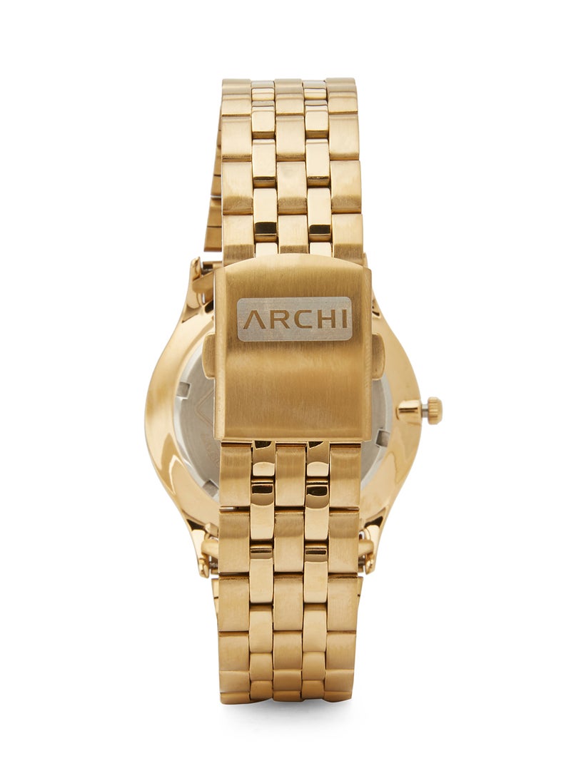 Archi Men's Stainless Steel Analog Watch A0649-M AG - Image 2