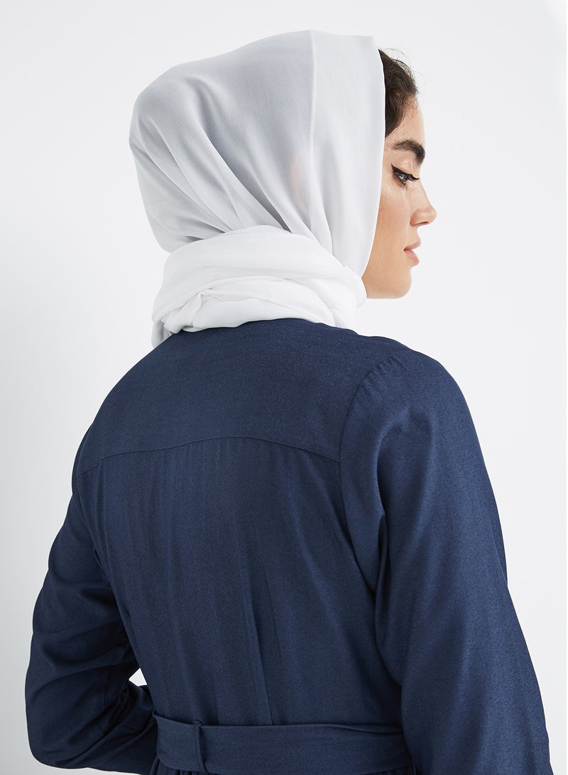 Seden - Chiffon Hijab Scarf White - Image 1