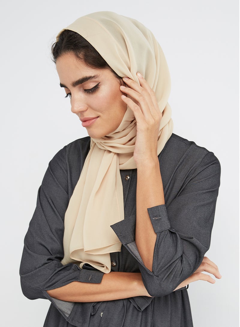 Seden - Chiffon Hijab Scarf Praline - Image 1