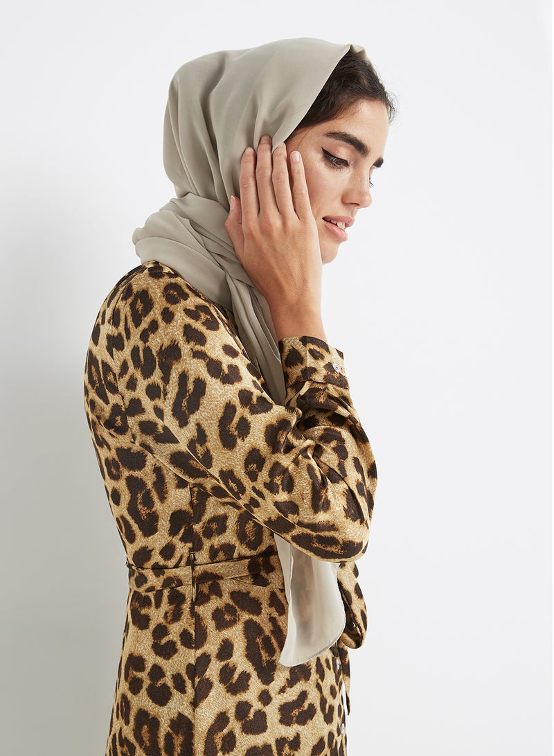 Seden - Chiffon Hijab Scarf Beige - Image 1