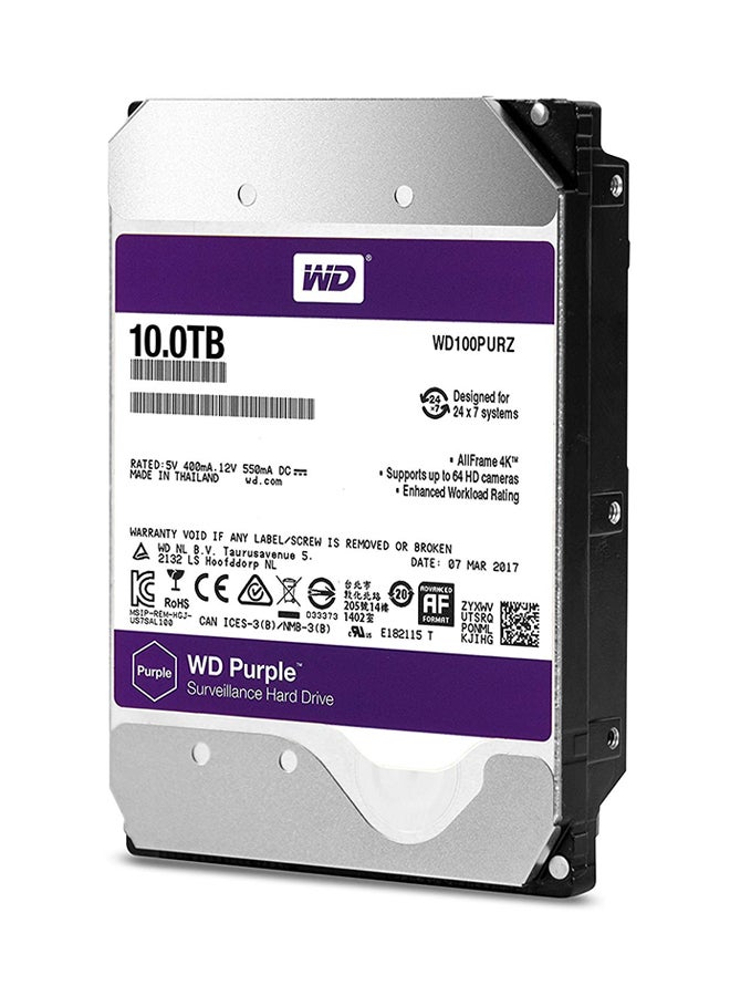 WD - Surveillance Hard Drive Silver - Image 1