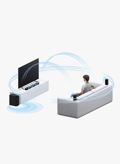 سوني نظام مكبر صوت للسينما المنزلية بنظام قنوات 5.1 HTS500RF أسود  - Image 4