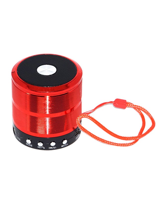 WSTER Mini Bluetooth Speaker Red/Black 