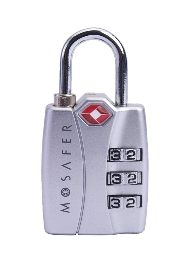 Mosafer TSA Approved Travel Padlock Silver  - Image 1