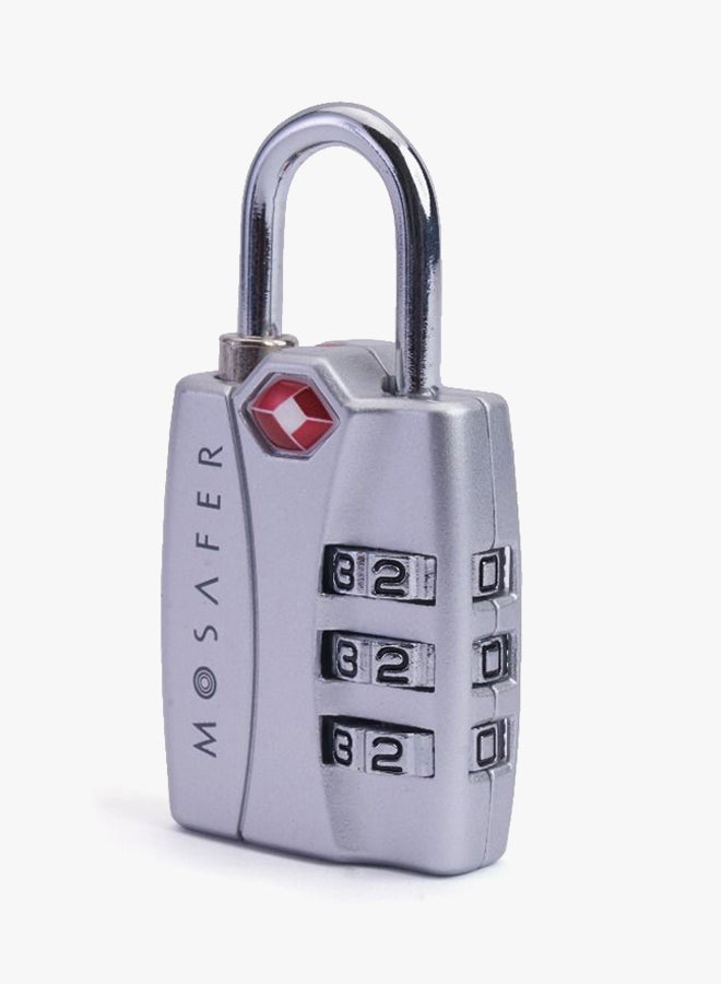 Mosafer TSA Approved Travel Padlock Silver  - Image 2