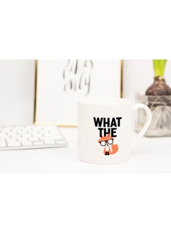 LOUD UNIVERSE What The Fox Nerdy Friend Coffee Mug White 11x14cm  - Image 2