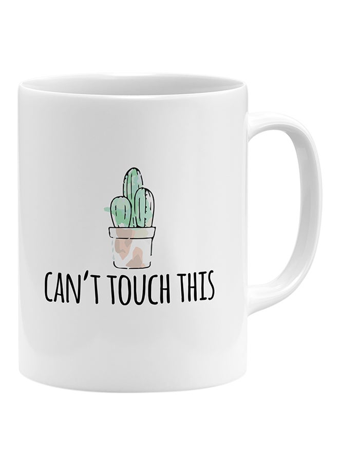 LOUD UNIVERSE Cant Touch This Coffee Mug White 11x14cm  - Image 1