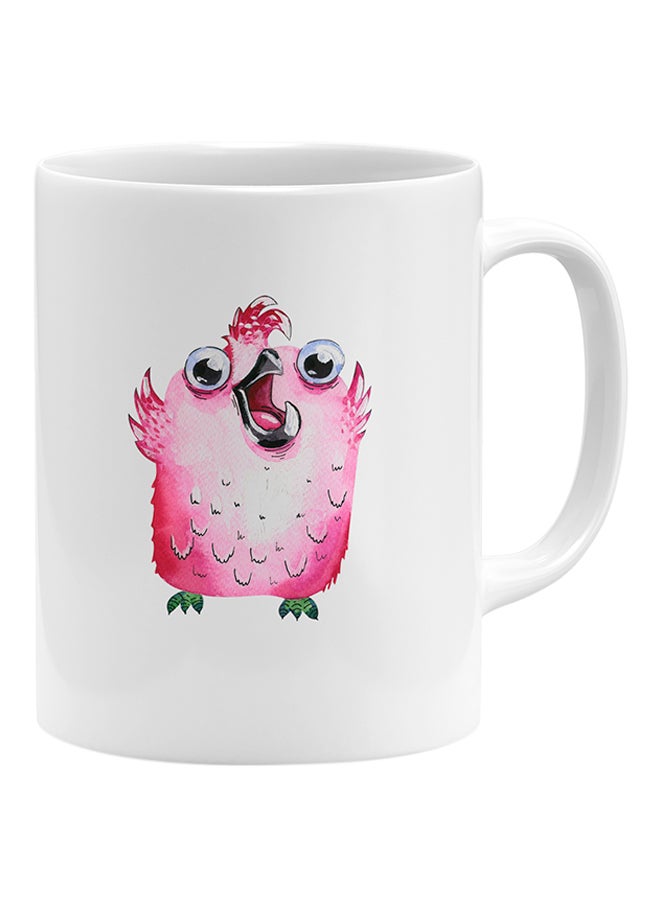 لاود يونيفيرس مج قهوة مطبوع عليه بومة صغيرة برسمة كرتونية أبيض - Image 1