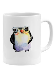 LOUD UNIVERSE Funny Penguin Cartoon Coffee Mug White 11x14cm  - Image 1