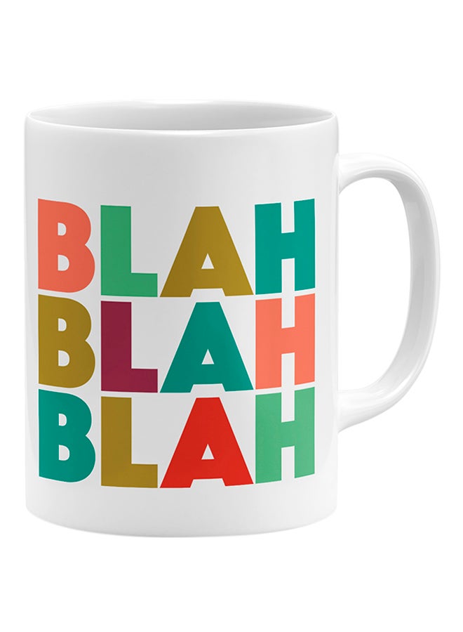 LOUD UNIVERSE Blah Blah Blah Coffee Mug White 11x14cm  - Image 1