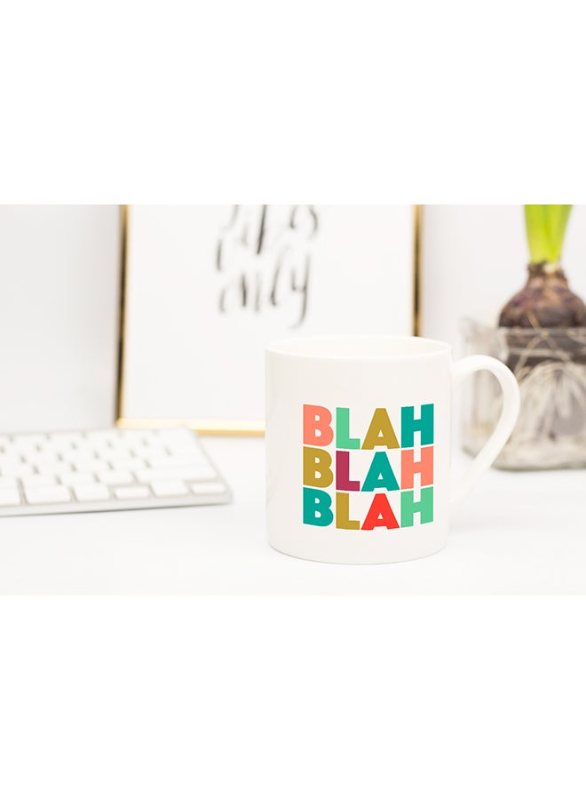 LOUD UNIVERSE Blah Blah Blah Coffee Mug White 11x14cm  - Image 2