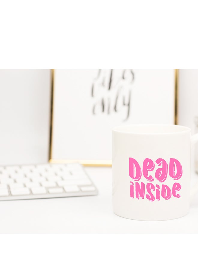 LOUD UNIVERSE Dead Inside Coffee Mug White 11x14cm  - Image 2