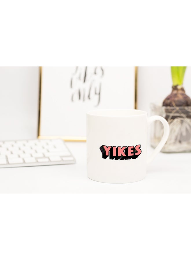 LOUD UNIVERSE Yikes Coffee Mug White 11x14cm  - Image 2