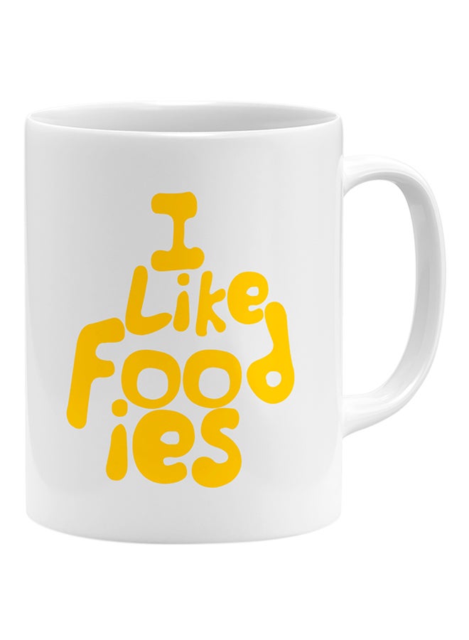 LOUD UNIVERSE I Like Foodies Coffee Mug White  - Image 1