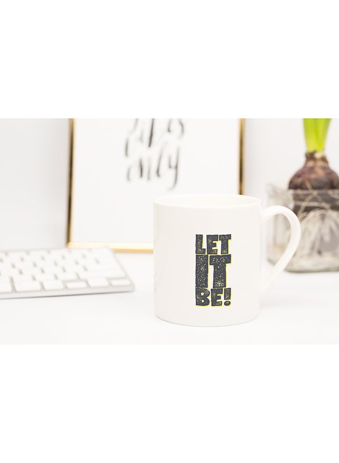 LOUD UNIVERSE Let It Be Coffee Mug White 11x14cm  - Image 2