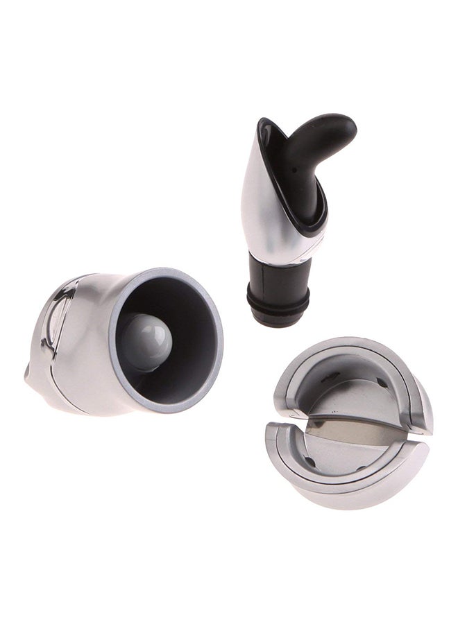 rabbit - 6-Piece Wine Tool Kit Silver/Black - Image 1
