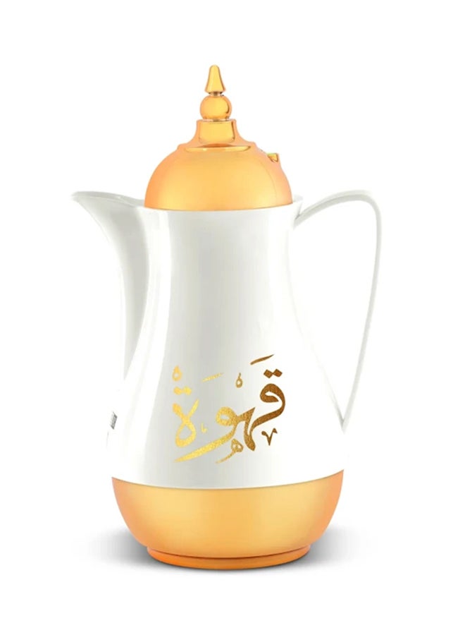Royalford Royal Gold Tea And Cawa Set 1+1L Double Wall Pink Glass Inner High Quality Plastic Outer Body Hot And Cold For Long Hours Mulicolor  - Image 2