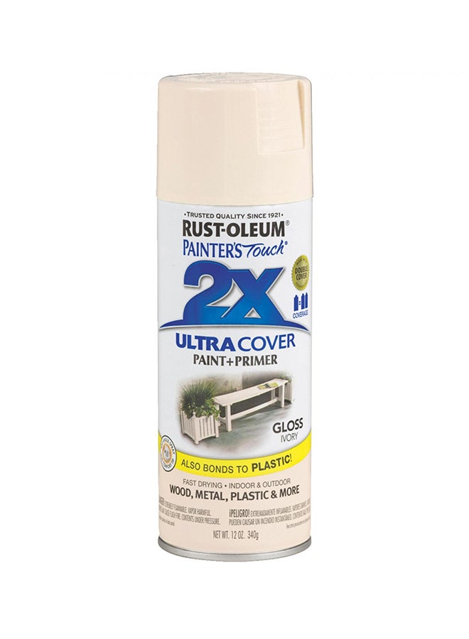 RUST-OLEUM Painter’s Touch Gloss Ultra Cover Spray Ivory