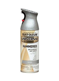 RUST-OLEUM Universal Hammered Paint And Primer In One Spray Silver 