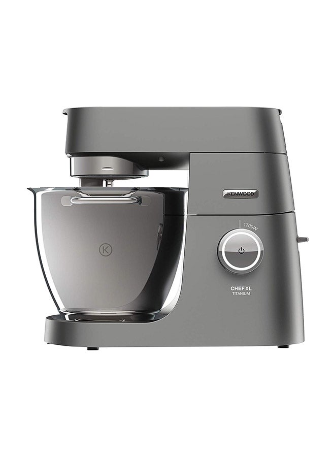 KENWOOD Stand Mixer Kitchen Machine Metal Body CHEF XL TITANIUM with 6.7L SS Bowl, 5 Tool Attachments, Glass Blender, Meat Grinder, Multi Mill 1700 W KVL8430S Silver  - Image 1