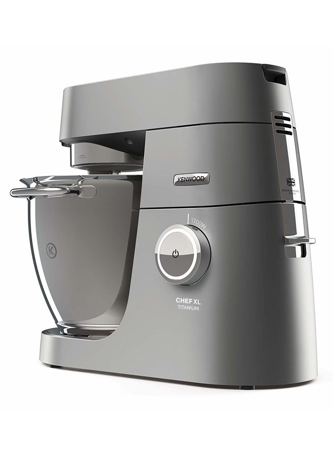 KENWOOD Stand Mixer Kitchen Machine Metal Body CHEF XL TITANIUM with 6.7L SS Bowl, 5 Tool Attachments, Glass Blender, Meat Grinder, Multi Mill 1700 W KVL8430S Silver  - Image 2