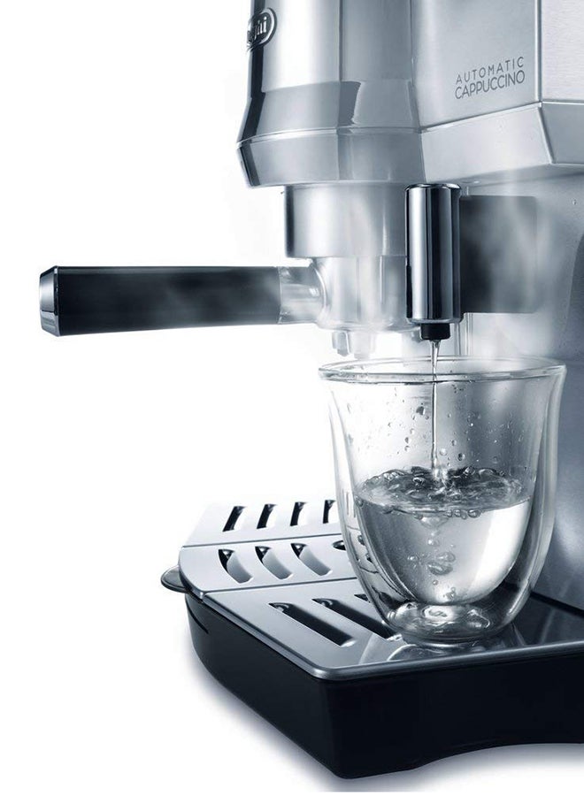 ماكينة قهوة الإسبريسو بمضخة بقدرة 1450 وات 1.0 L 1450.0 W EC850M فضي