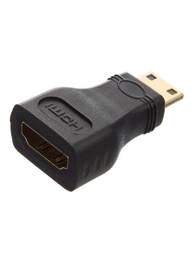 آي باور محول Mini Hdmi من ذكر إلى أنثى أسود 