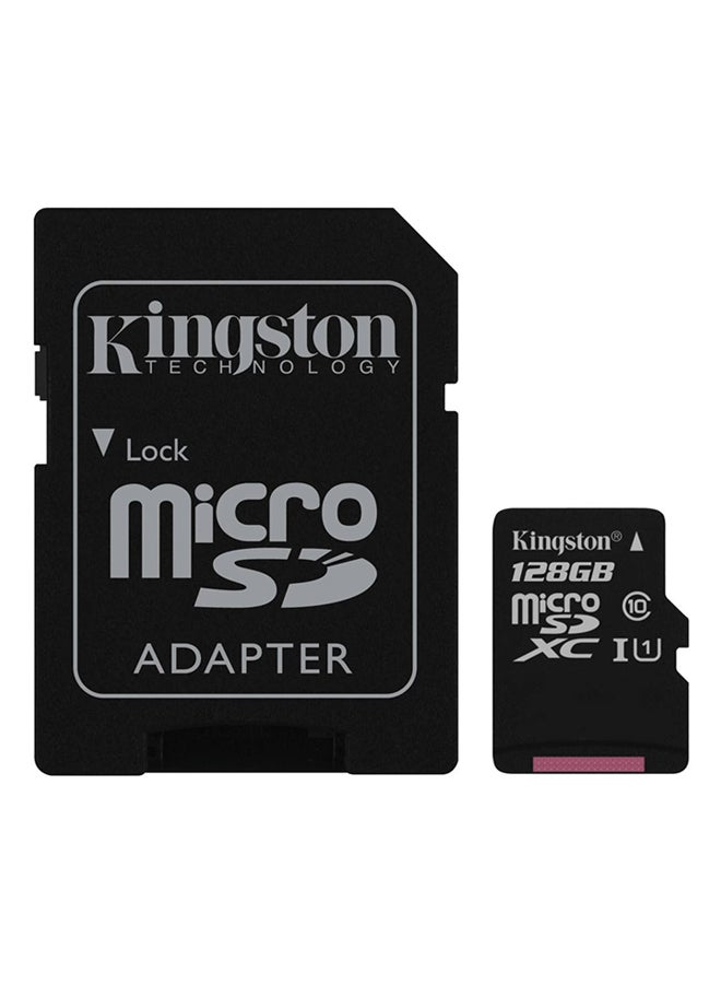 Kingston Class 10 Microsd Memory Card With Adaptor Black