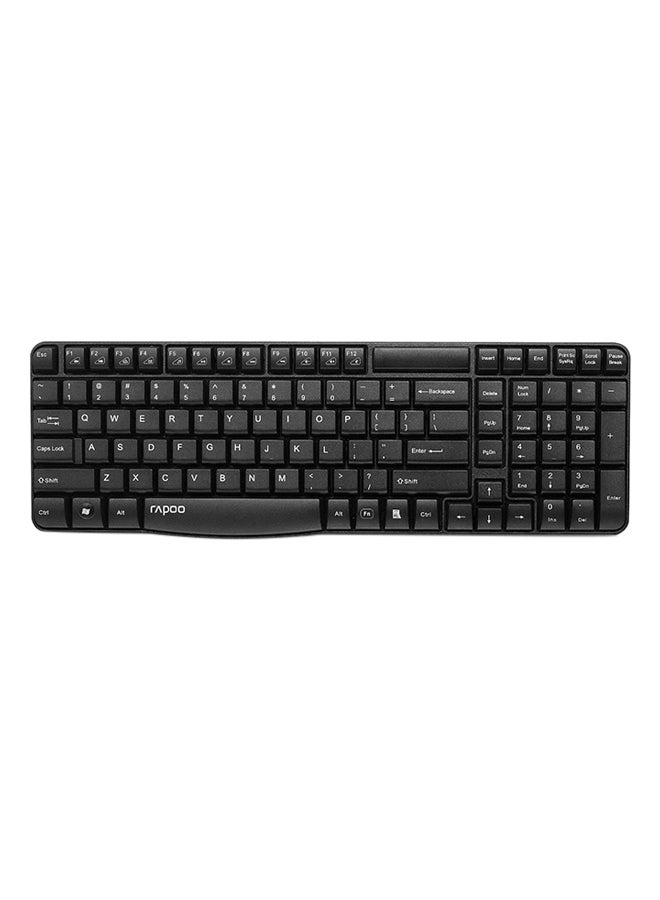 Rapoo E1050 Wireless Keyboard Black - Image 1