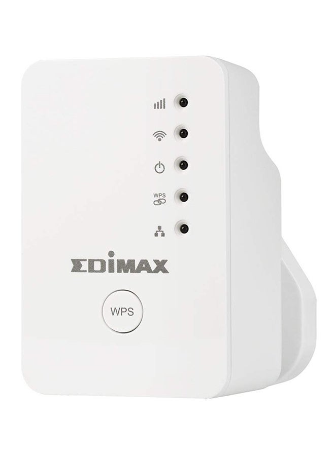 Edimax - Universal Wi-Fi Extender Extender Router 300 Mbps White - Image 1