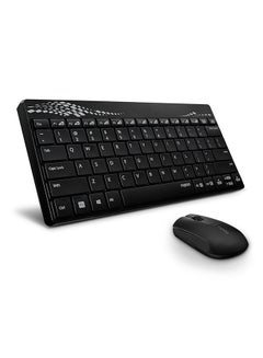 Rapoo Wireless English/Arabic Keyboard and Mouse Combo Black  - Image 2