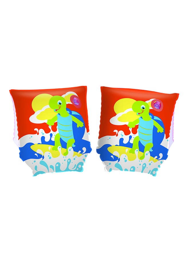 بست واي أطواق أذرع للسباحة بطبعة سلحفاة مقاس 23x15 سم - طراز ‏‎26-32043 23x15سم - Image 1