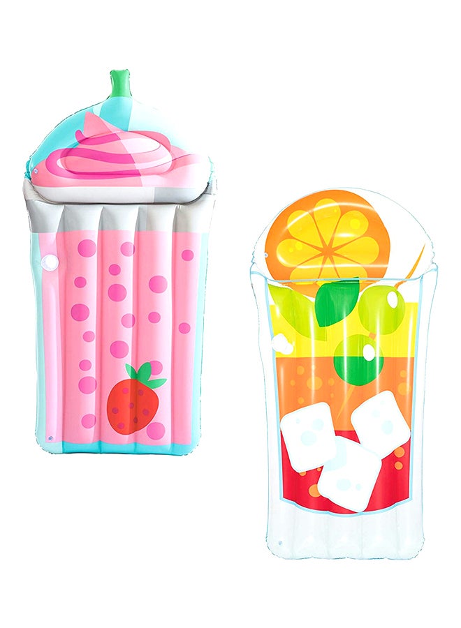 Bestway 1-Piece Tropical Beverage Air Mattress Multicolour - Image 1