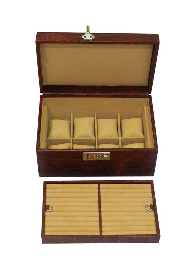 LAVERI LEATHER - unisex Leather Watch Box With Ring Holder - Image 1