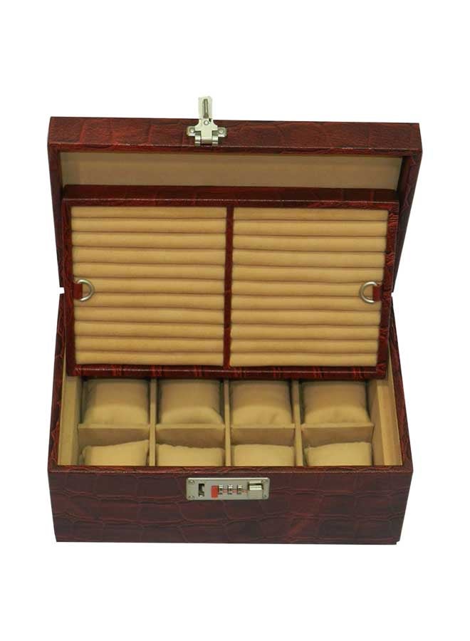 LAVERI LEATHER - unisex Leather Watch Box With Ring Holder - Image 1